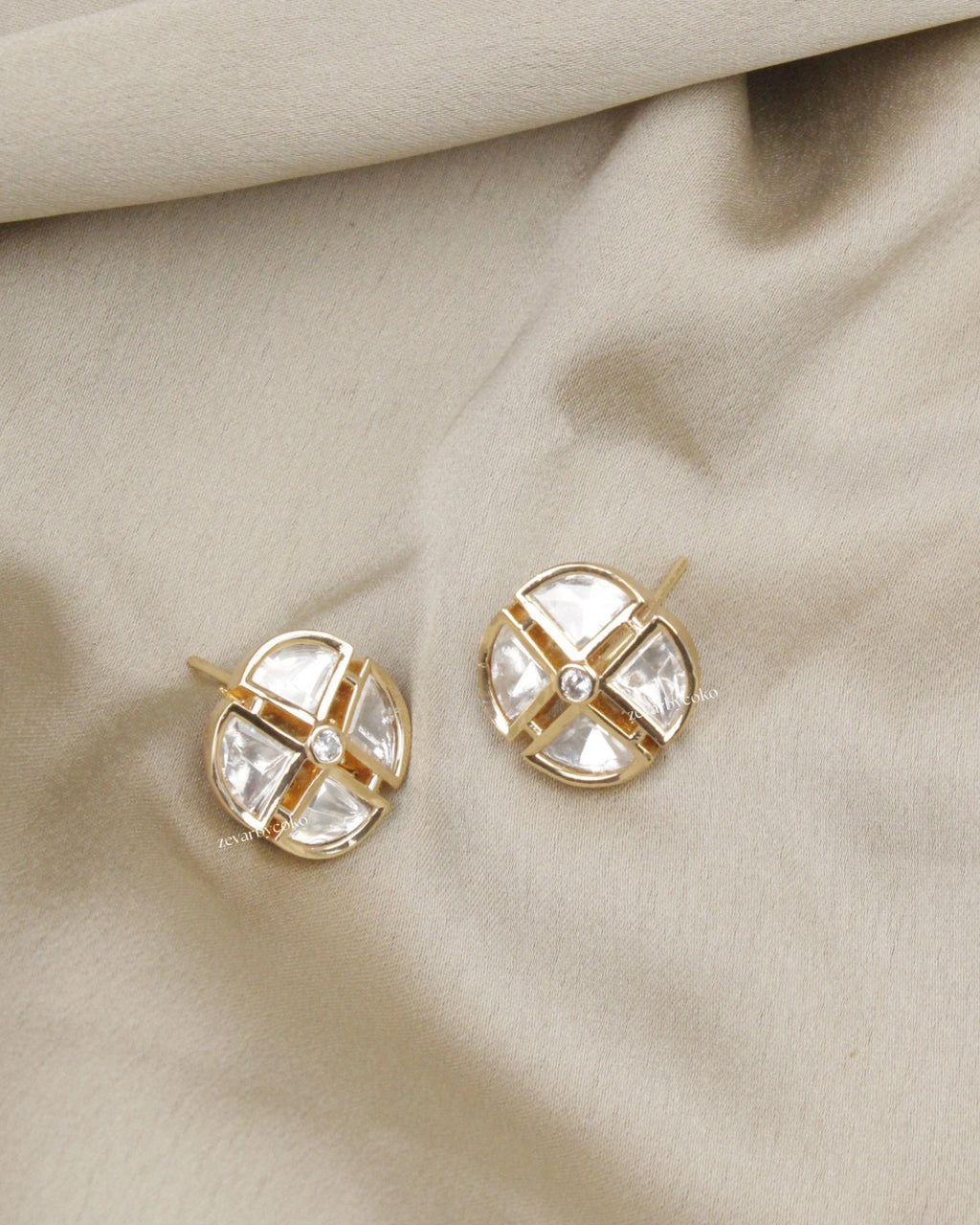 COKO's Carat Moissanite Polki Necklace Set- Nihira