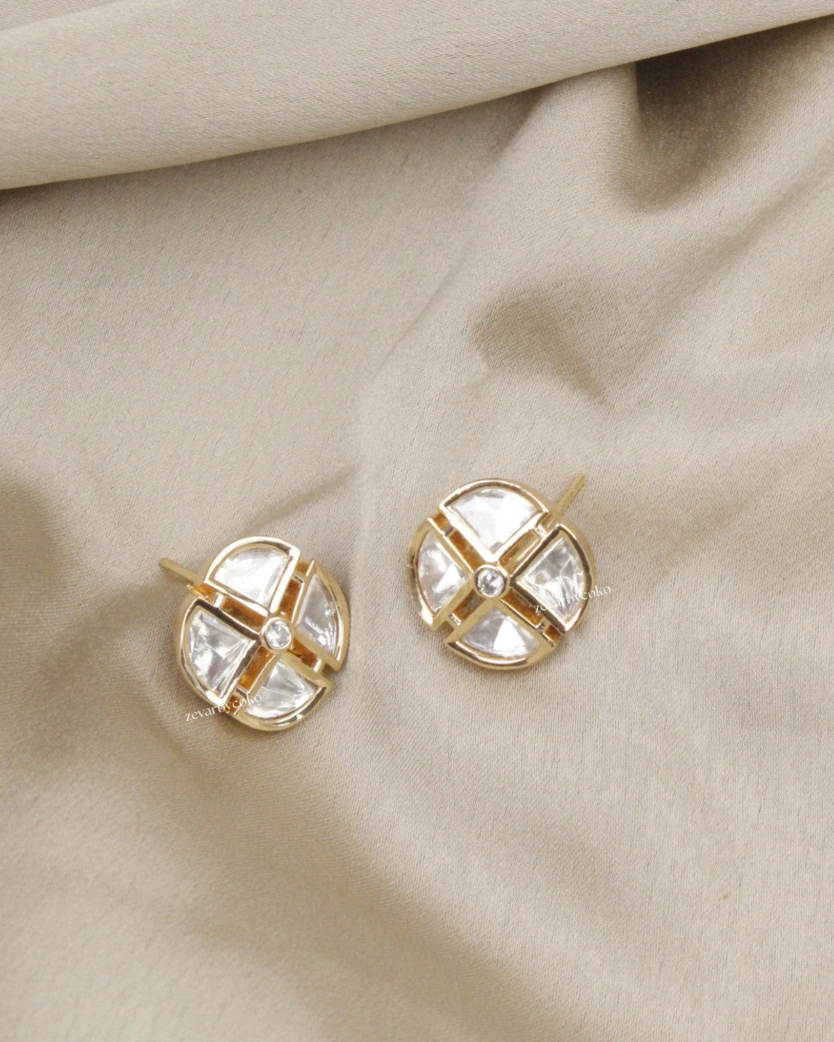 COKO's Carat Moissanite Polki Necklace Set- Nihira