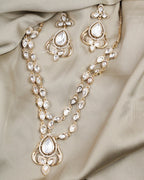 COKO's Carat Moissanite Polki Necklace Set- Nimisha