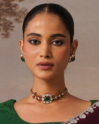 COKO's Sabya Inspired Navratna Necklace Set - Naira