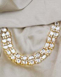 COKO's Carat Moissanite Polki Necklace Set- Naina