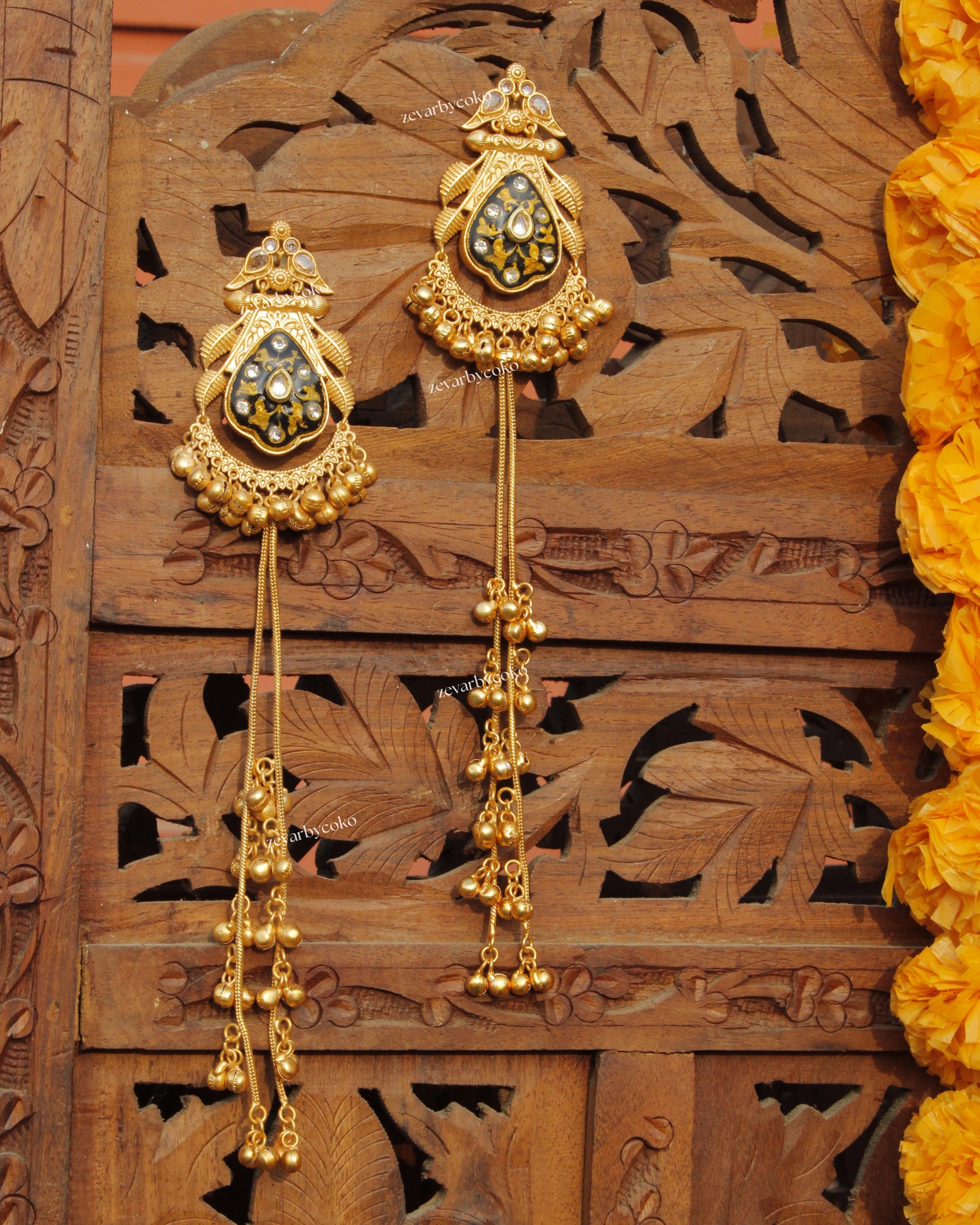 Aishani Kashmiri Jhumka Earrings