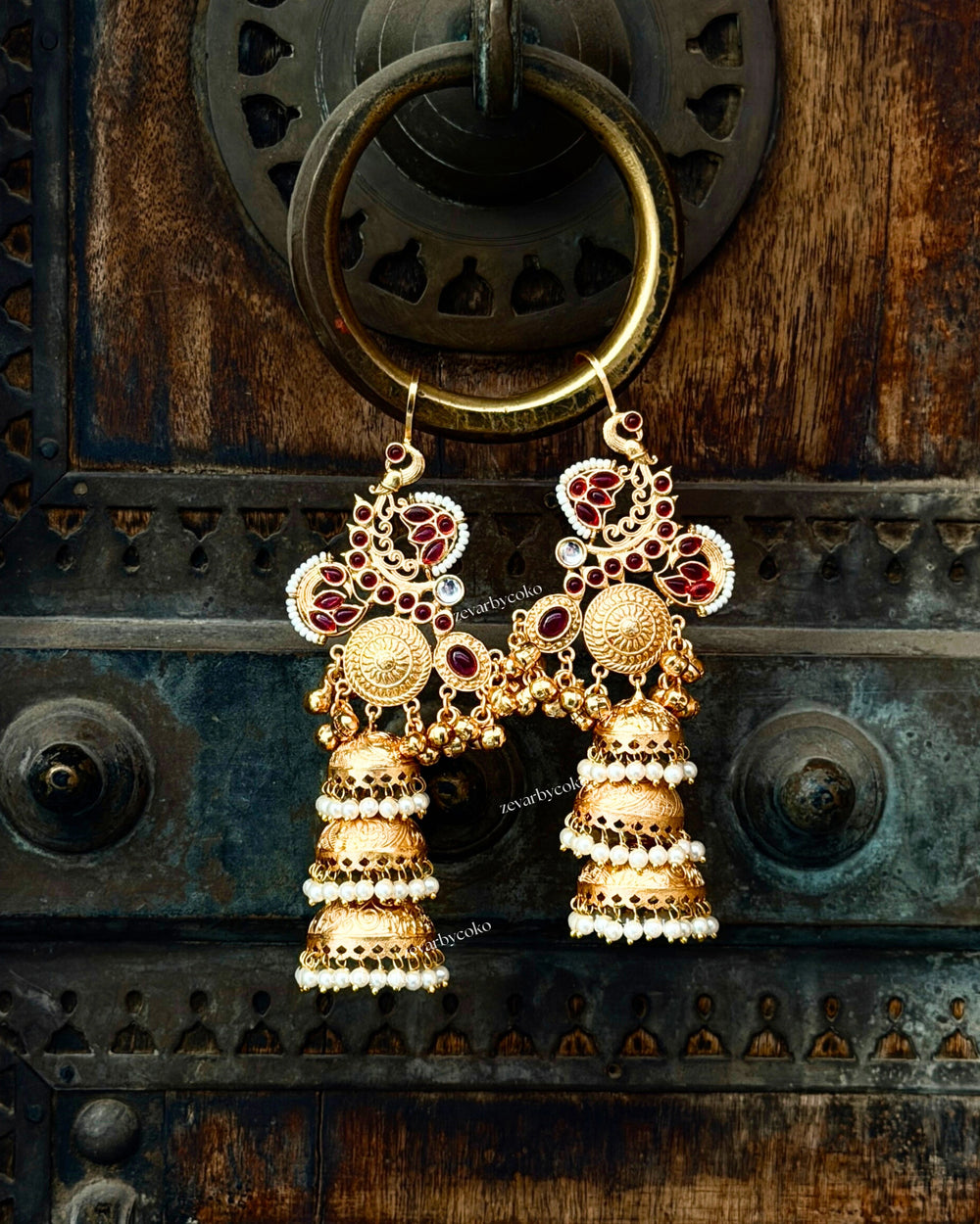 Bela Kashmiri Jhumka Earrings