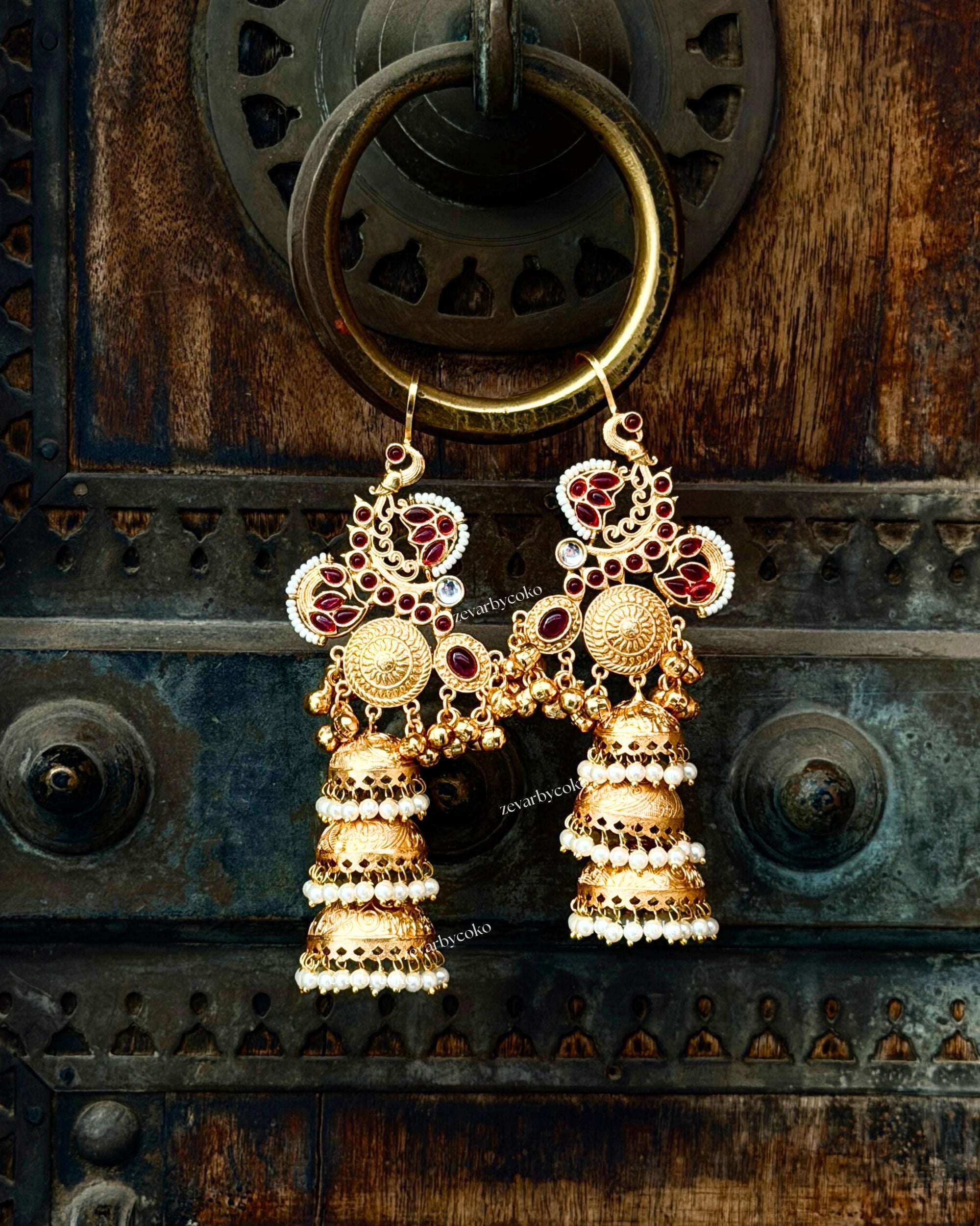 Bela Kashmiri Jhumka Earrings