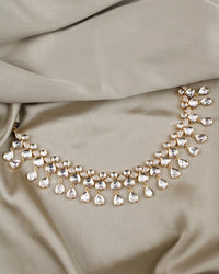 COKO's Carat Moissanite Polki Necklace Set - Neesha