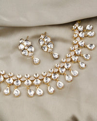 COKO's Carat Moissanite Polki Necklace Set - Neesha