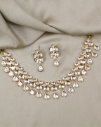 COKO's Carat Moissanite Polki Necklace Set - Neesha