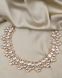 COKO's Carat Moissanite Polki Necklace Set- Niva