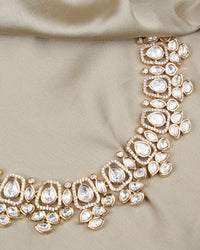 COKO's Carat Moissanite Polki Necklace Set- Niva
