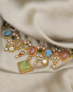 COKO's Sabya Inspired Navratna Necklace Set - Nandini