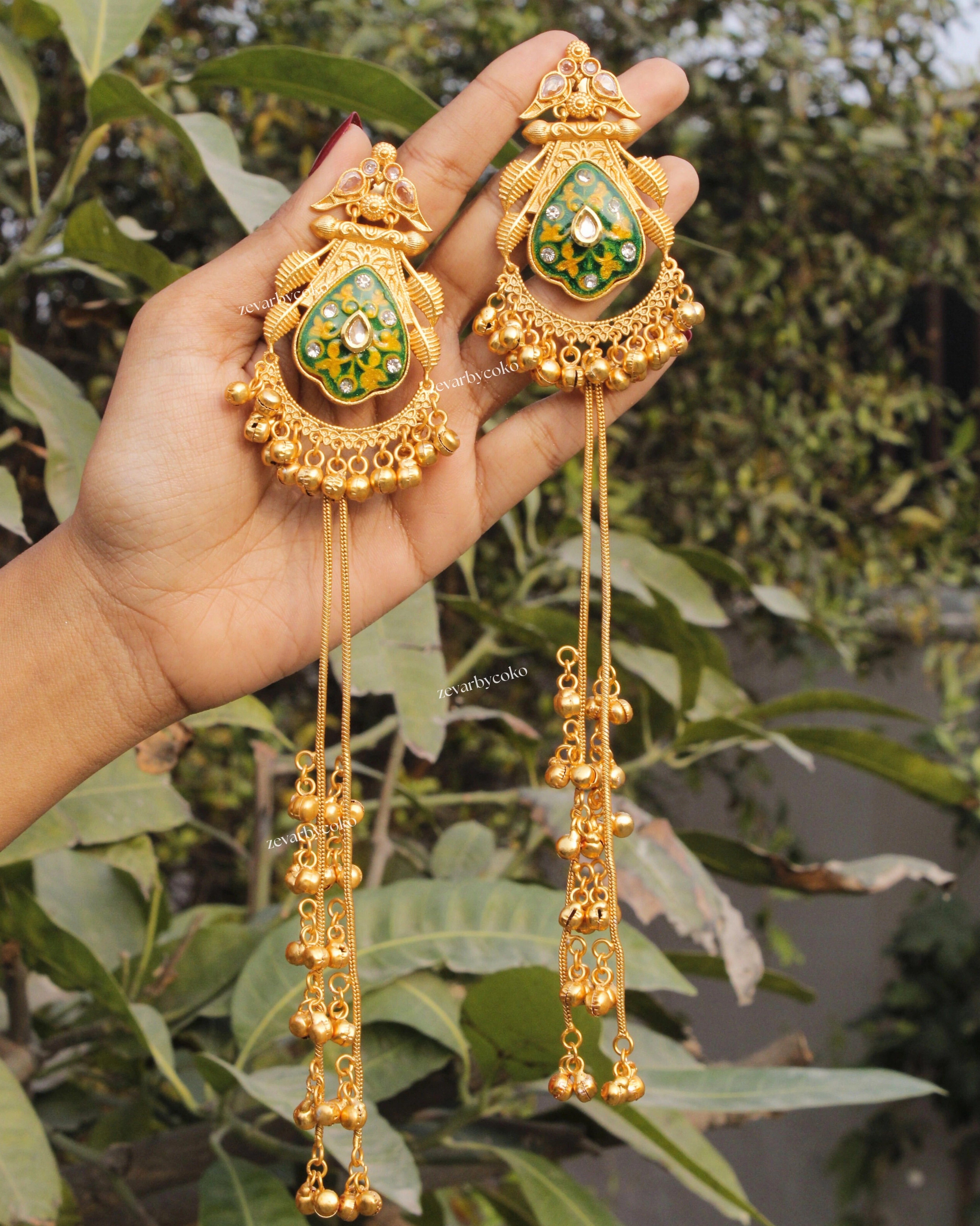 Aishani Kashmiri Jhumka Earrings