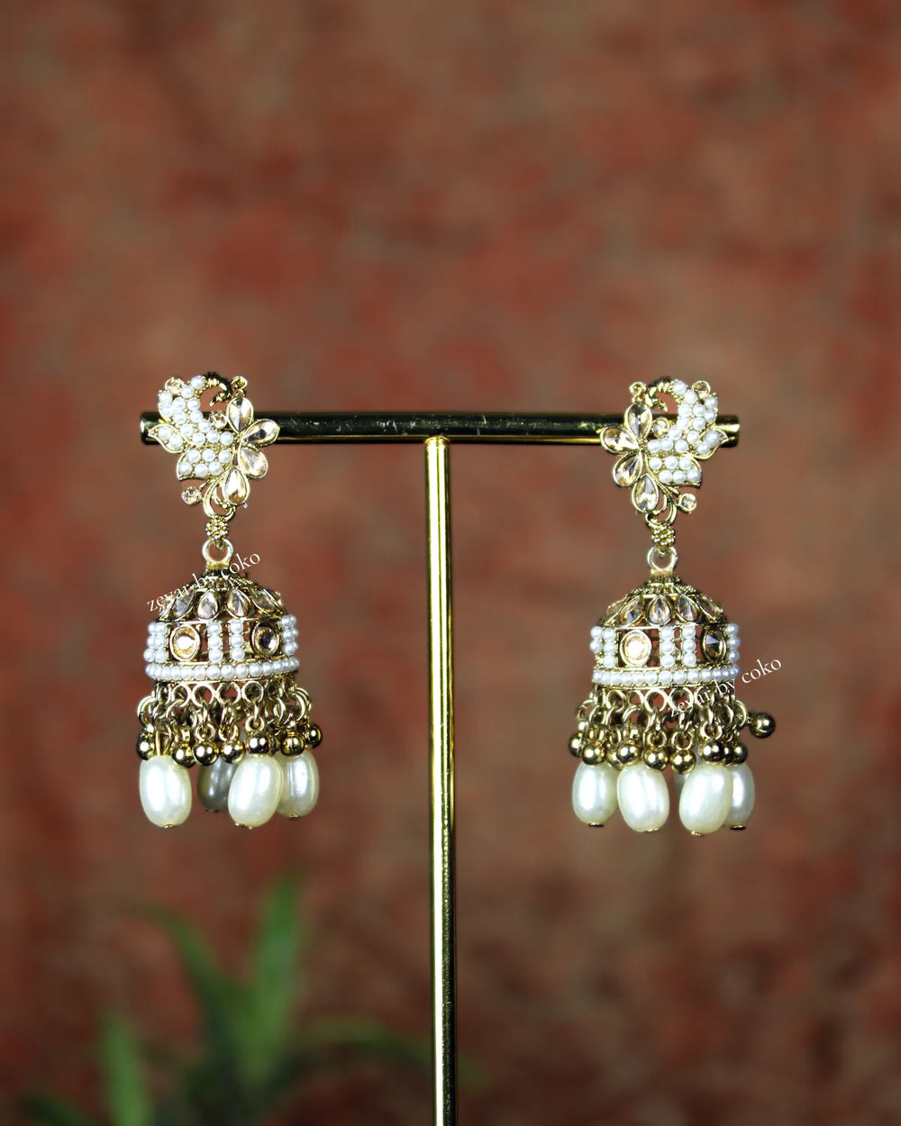 COKO's Chaandbali Jhumka Earrings- Gargi