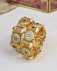 COKO's Heritage Openable Bangles Set of 2- Mishika
