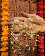 Aadhya Kashmiri Brass Jhumka Earrings