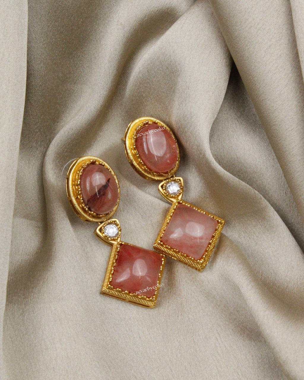 COKO's Sabya Inspired Navratna Necklace Set - Nandini