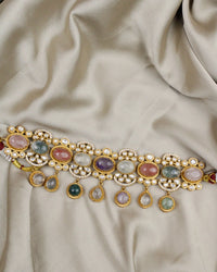 COKO's Sabya Inspired Navratna Necklace Set - Niharika