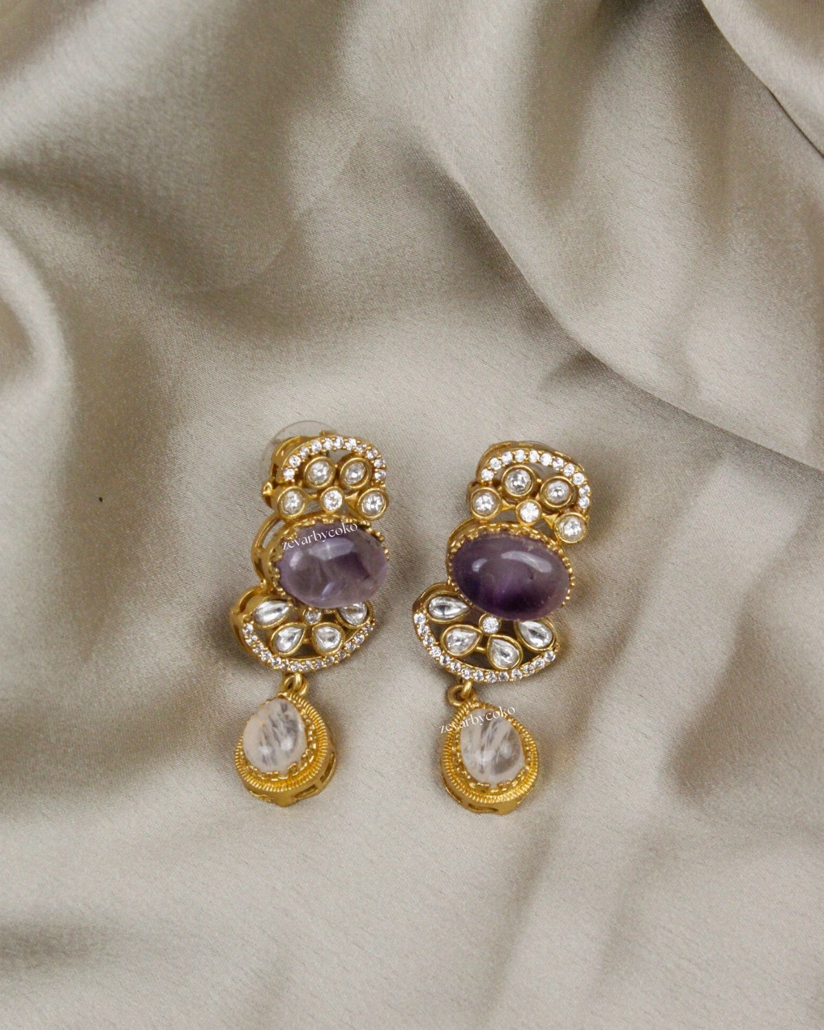 COKO's Sabya Inspired Navratna Necklace Set - Niharika
