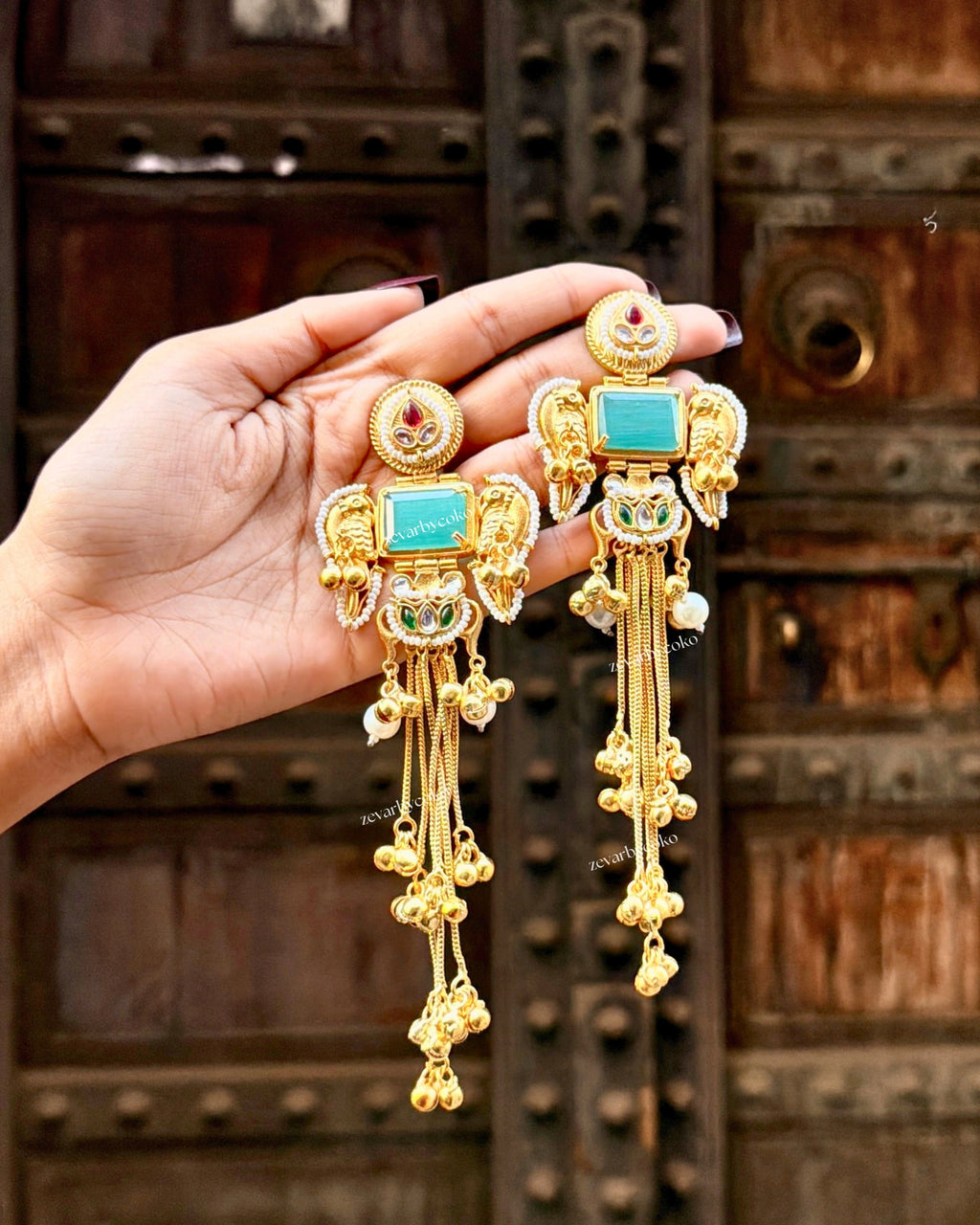 Banhi Kashmiri Jhumka Earrings