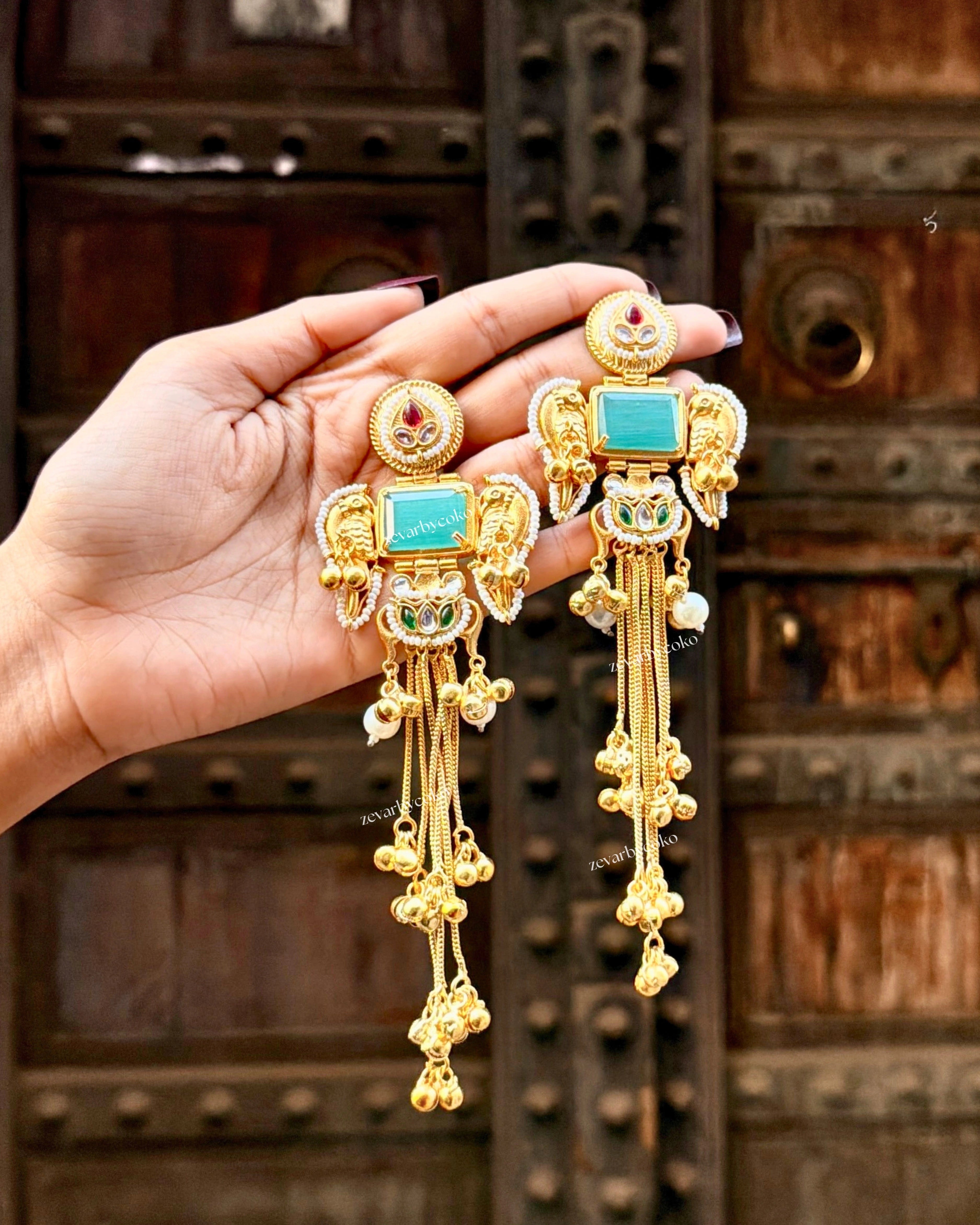 Banhi Kashmiri Jhumka Earrings