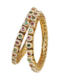 COKO's Heritage Openable Bangles Set of 2- Megha