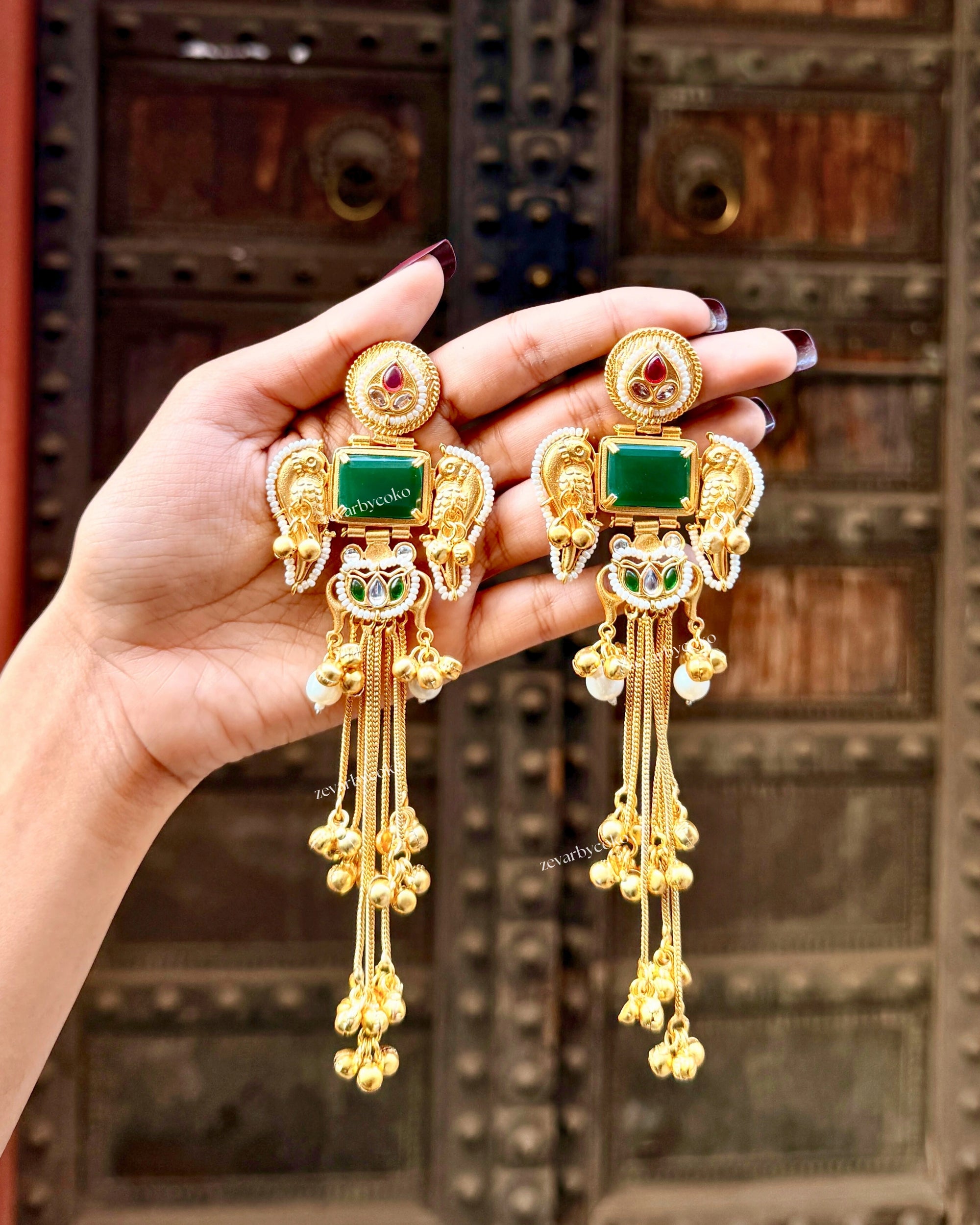 Banhi Kashmiri Jhumka Earrings