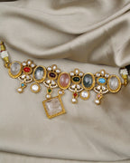 COKO's Sabya Inspired Navratna Necklace Set - Nandini