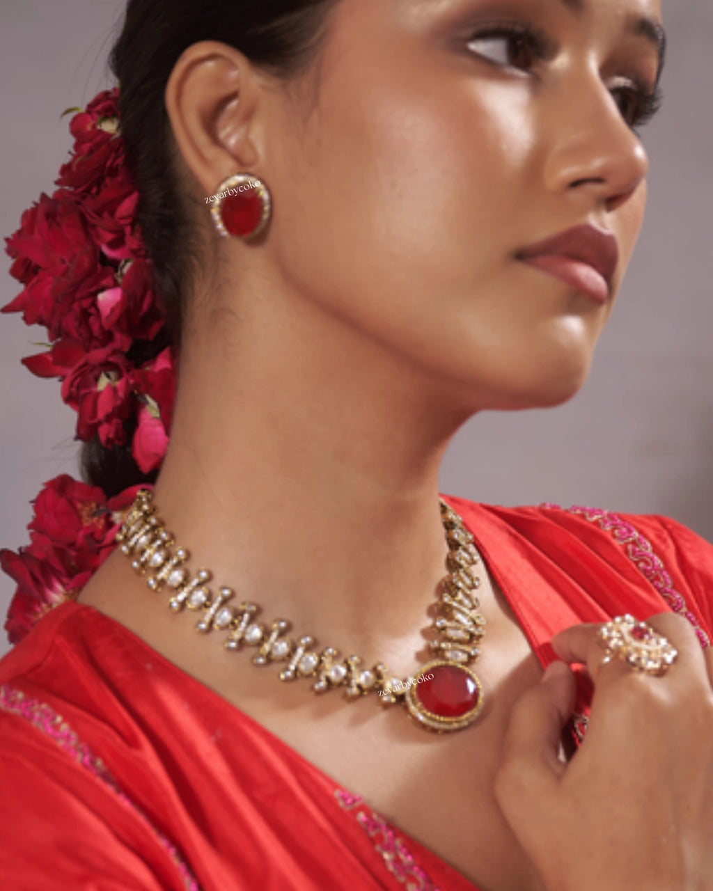 Coko's Doublet Statement Necklace Set - Lavanya