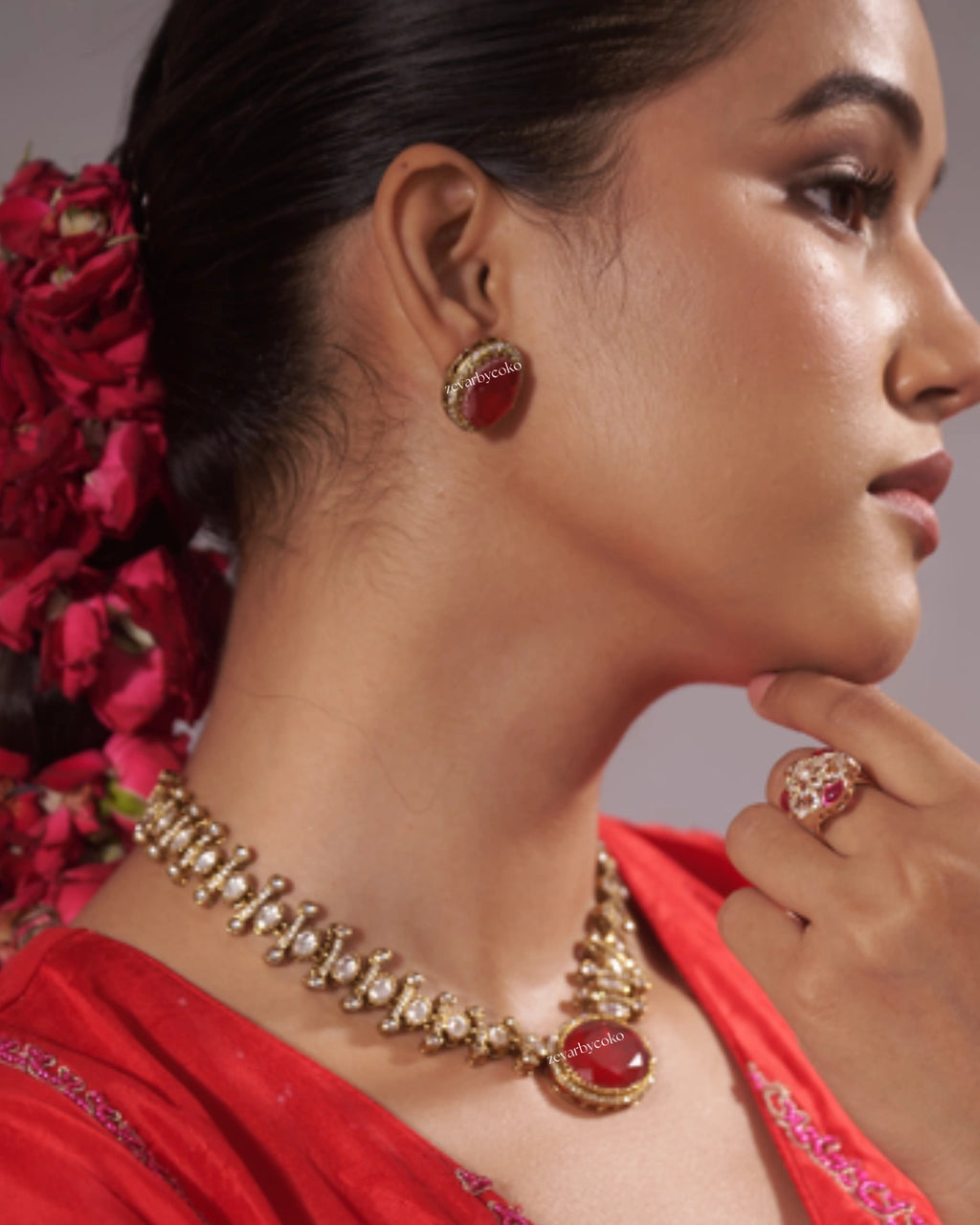 Coko's Doublet Statement Necklace Set - Lavanya