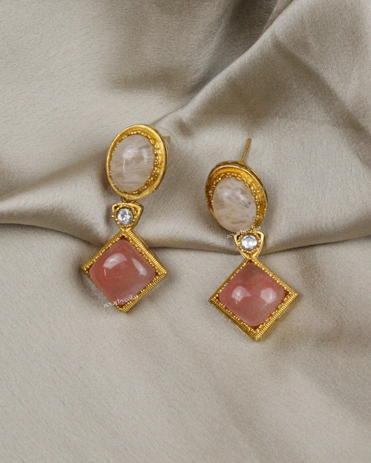 COKO's Sabya Inspired Navratna Necklace Set - Nandini