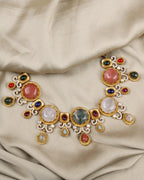 COKO's Sabya Inspired Navratna Necklace Set - Nisha