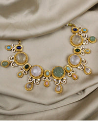 COKO's Sabya Inspired Navratna Necklace Set - Nisha