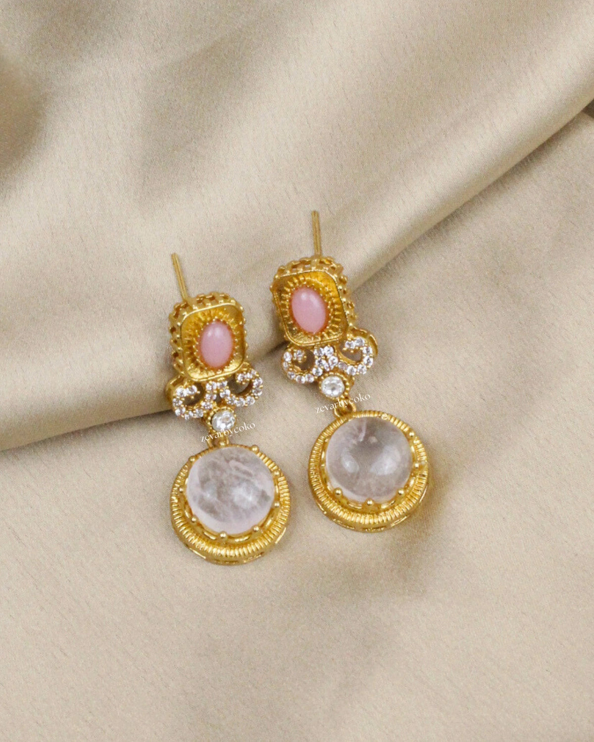 COKO's Sabya Inspired Navratna Necklace Set - Nisha