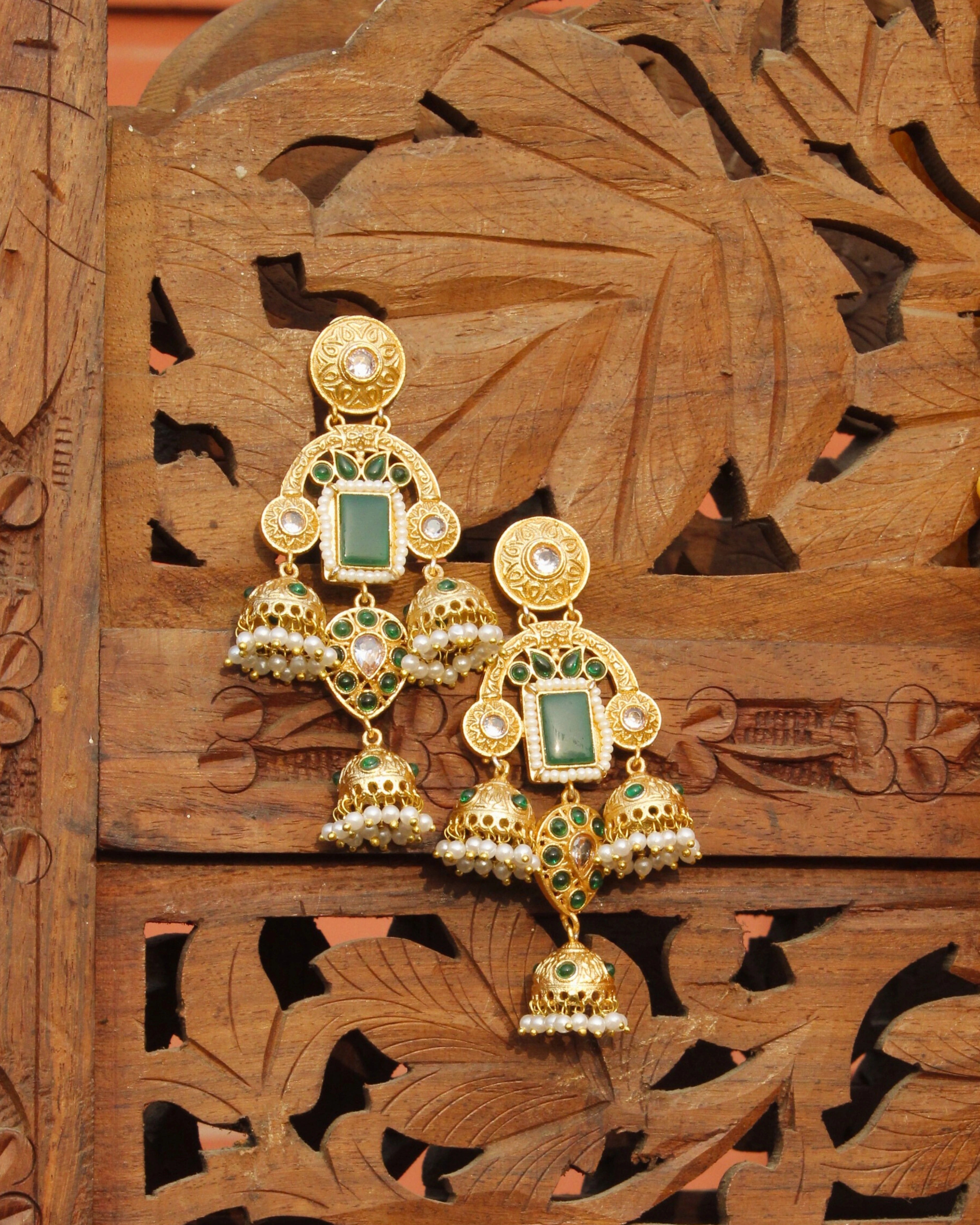 Abha Kashmiri Jhumka Earrings