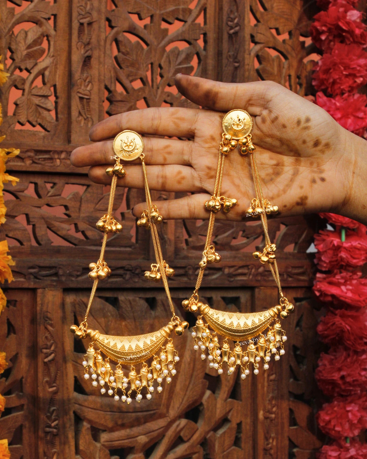 Classic Kashmiri Earrings Chaandbali