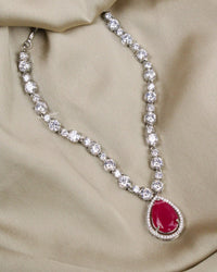 COKO's American Diamond Zircon Necklace set - Vagisha