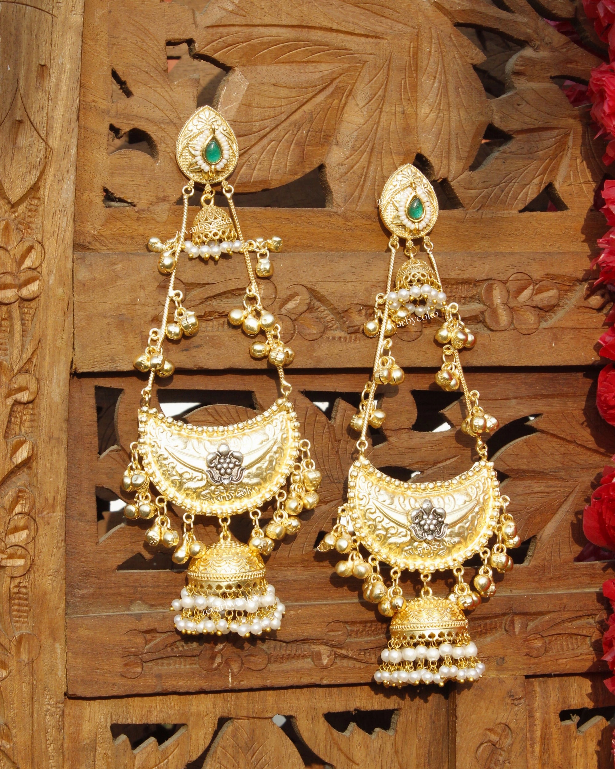 Aaradhya Kashmiri Jhumka Earrings