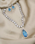 COKO's American Diamond Zircon Necklace set - Vamika