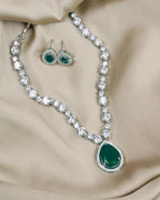 COKO's American Diamond Zircon Necklace set - Vagisha