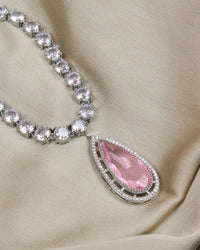 COKO's American Diamond Zircon Necklace set - Vamika