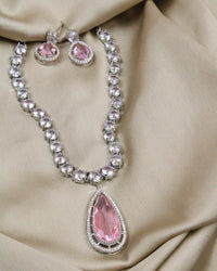 COKO's American Diamond Zircon Necklace set - Vamika