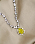 COKO's American Diamond Zircon Necklace set - Vagisha