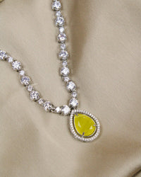 COKO's American Diamond Zircon Necklace set - Vagisha