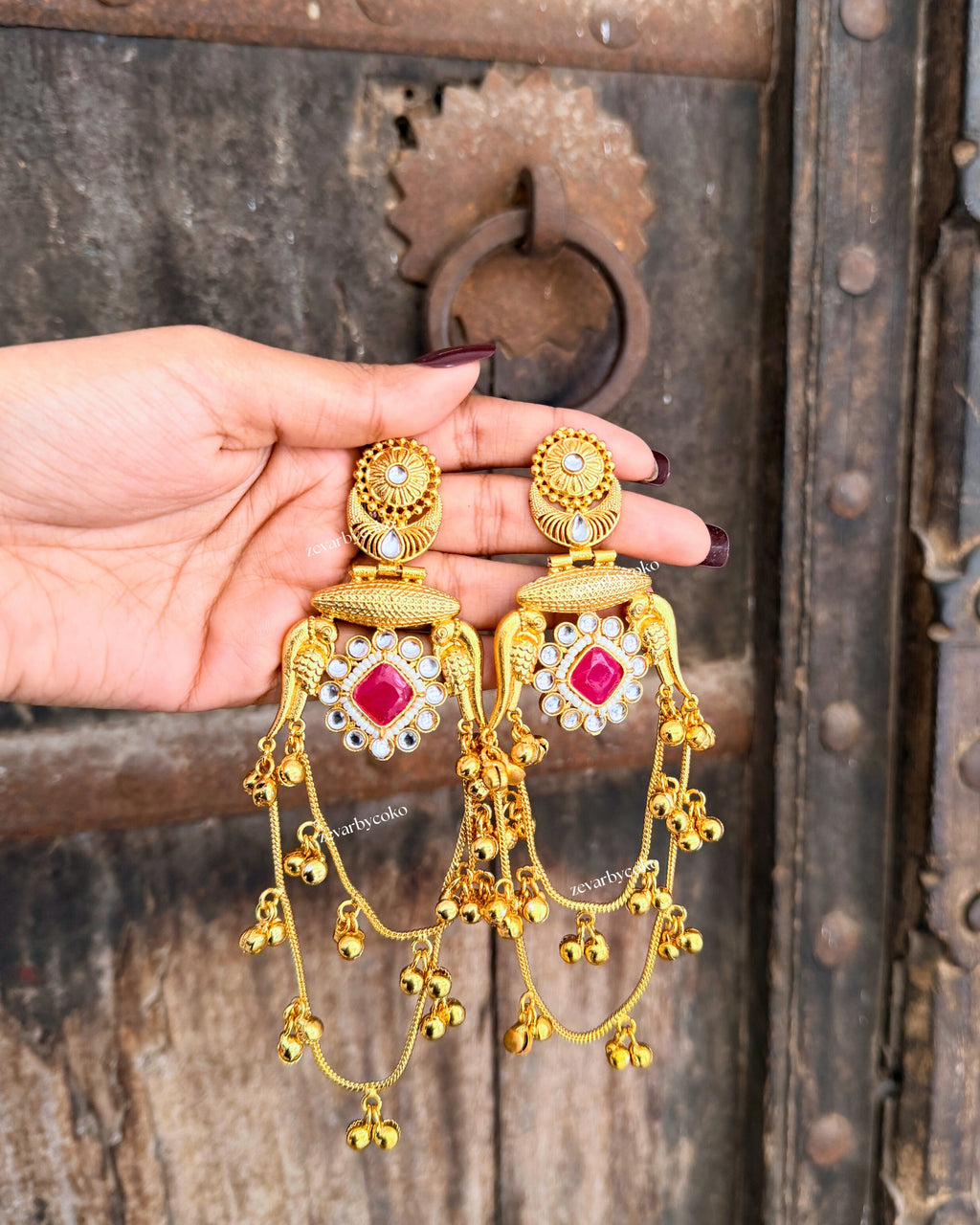 Bani Kashmiri Jhumka Earrings
