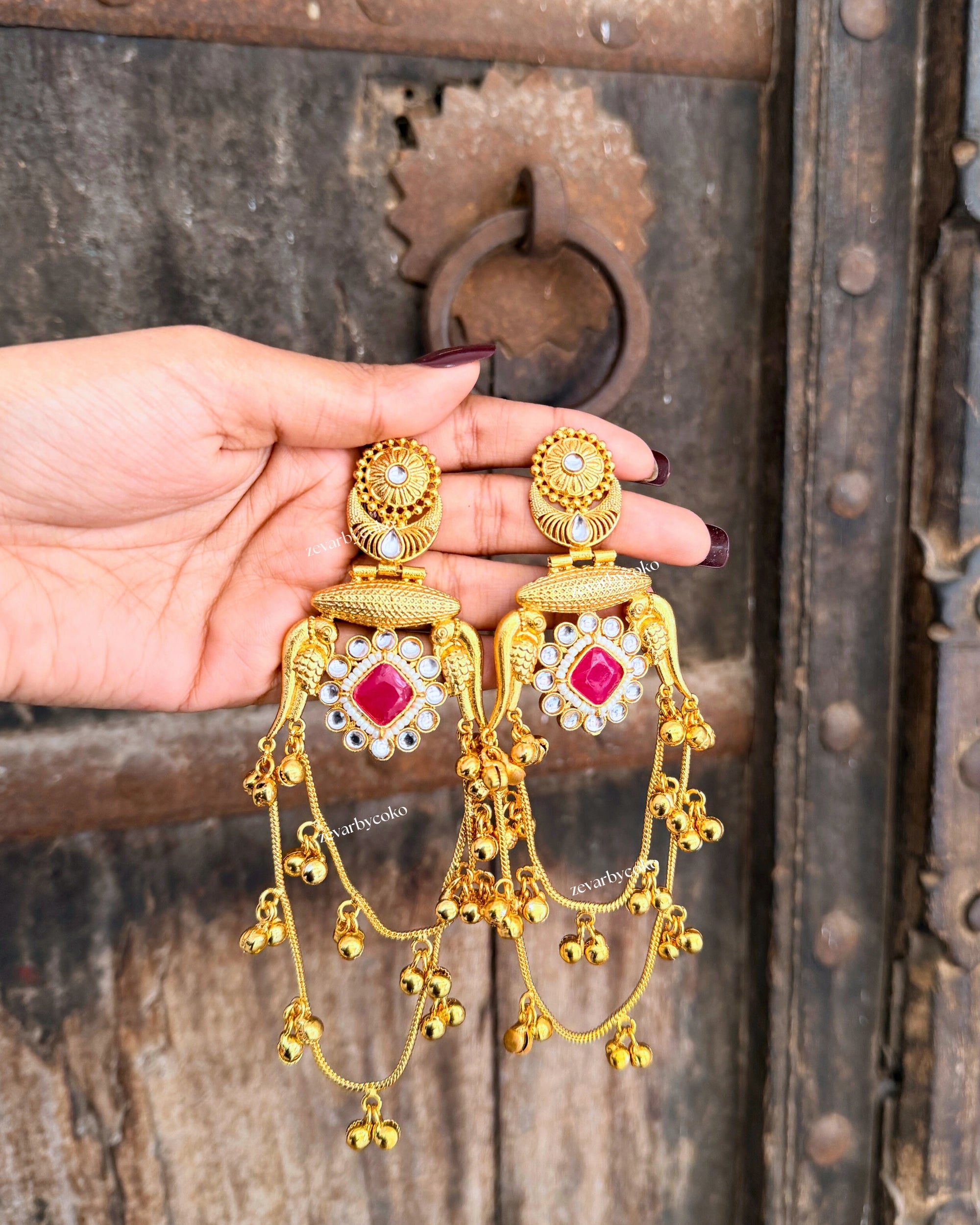 Bani Kashmiri Jhumka Earrings