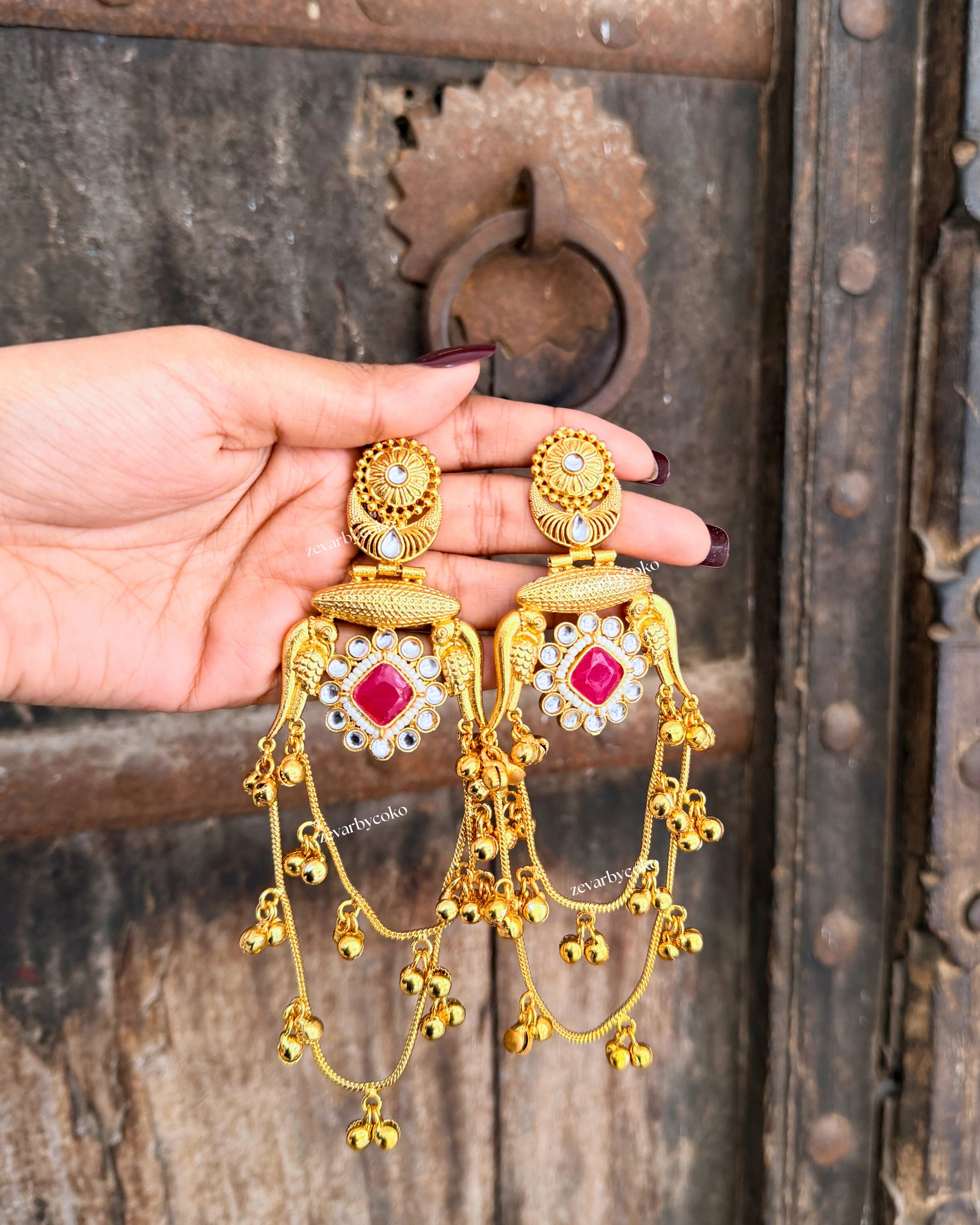 Bani Kashmiri Jhumka Earrings