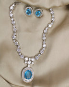 COKO's American Diamond Zircon Necklace set - Virusha
