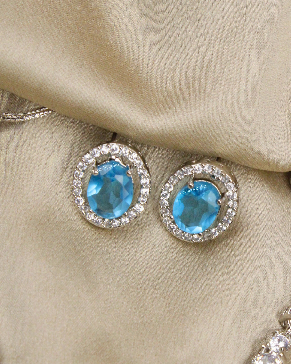 COKO's American Diamond Zircon Necklace set - Virusha