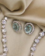 COKO's American Diamond Zircon Necklace set - Virusha