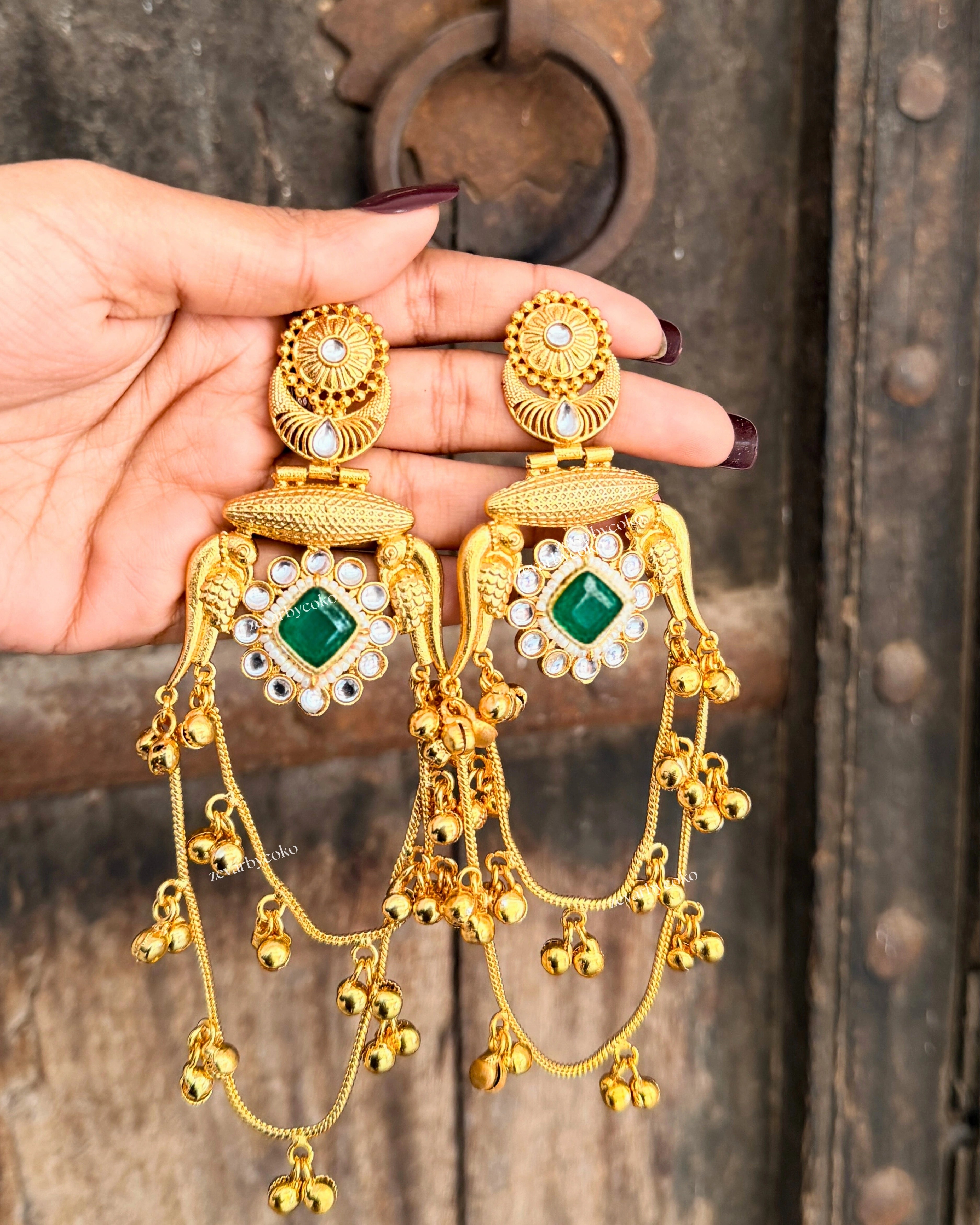 Bani Kashmiri Jhumka Earrings