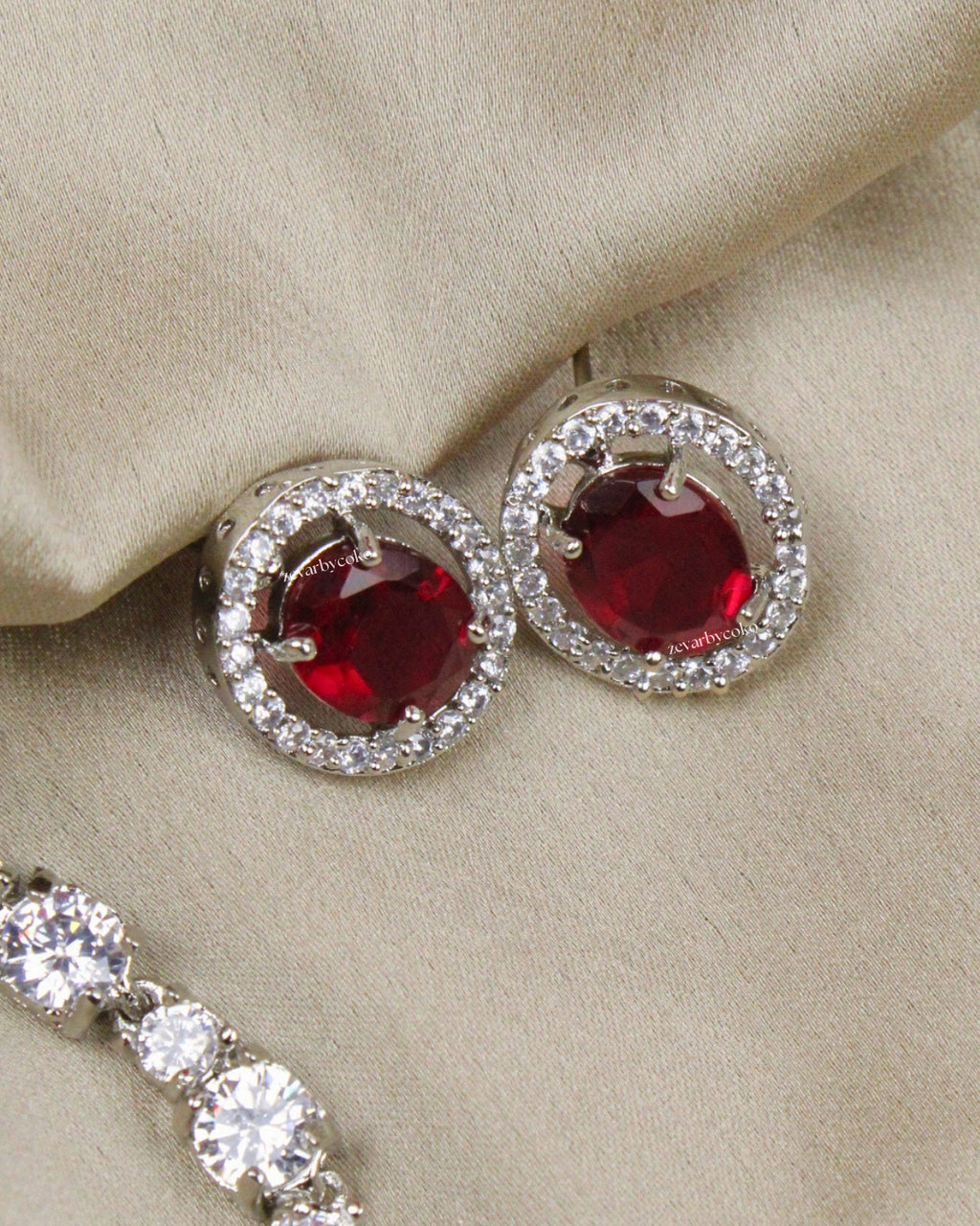 COKO's American Diamond Zircon Necklace set - Virusha